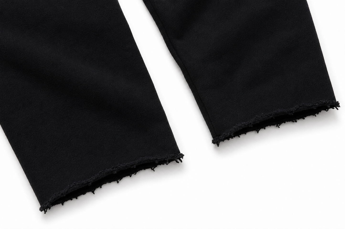 Faith Raw Edge Hoodie - Black