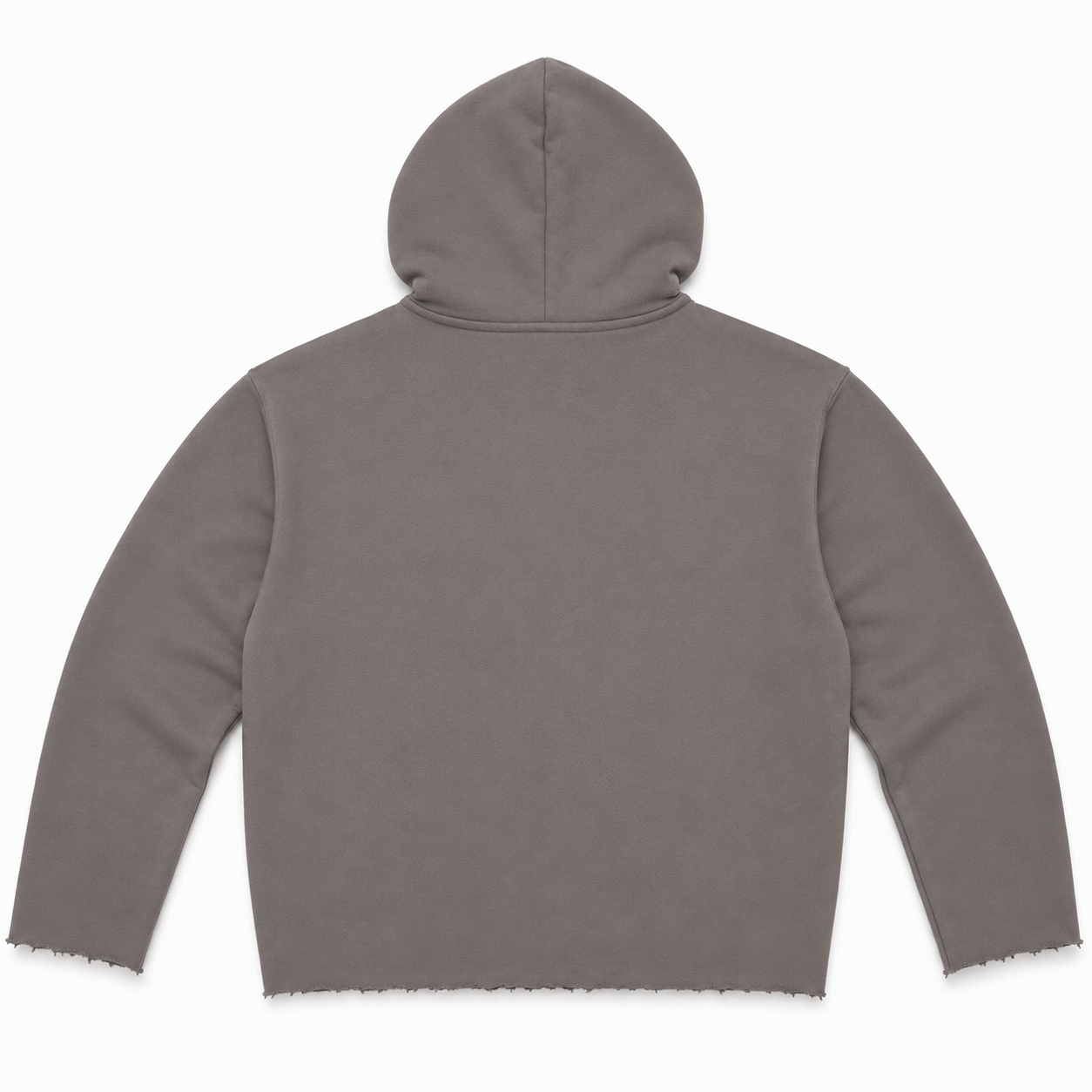 Faith Raw Edge Hoodie - Slate