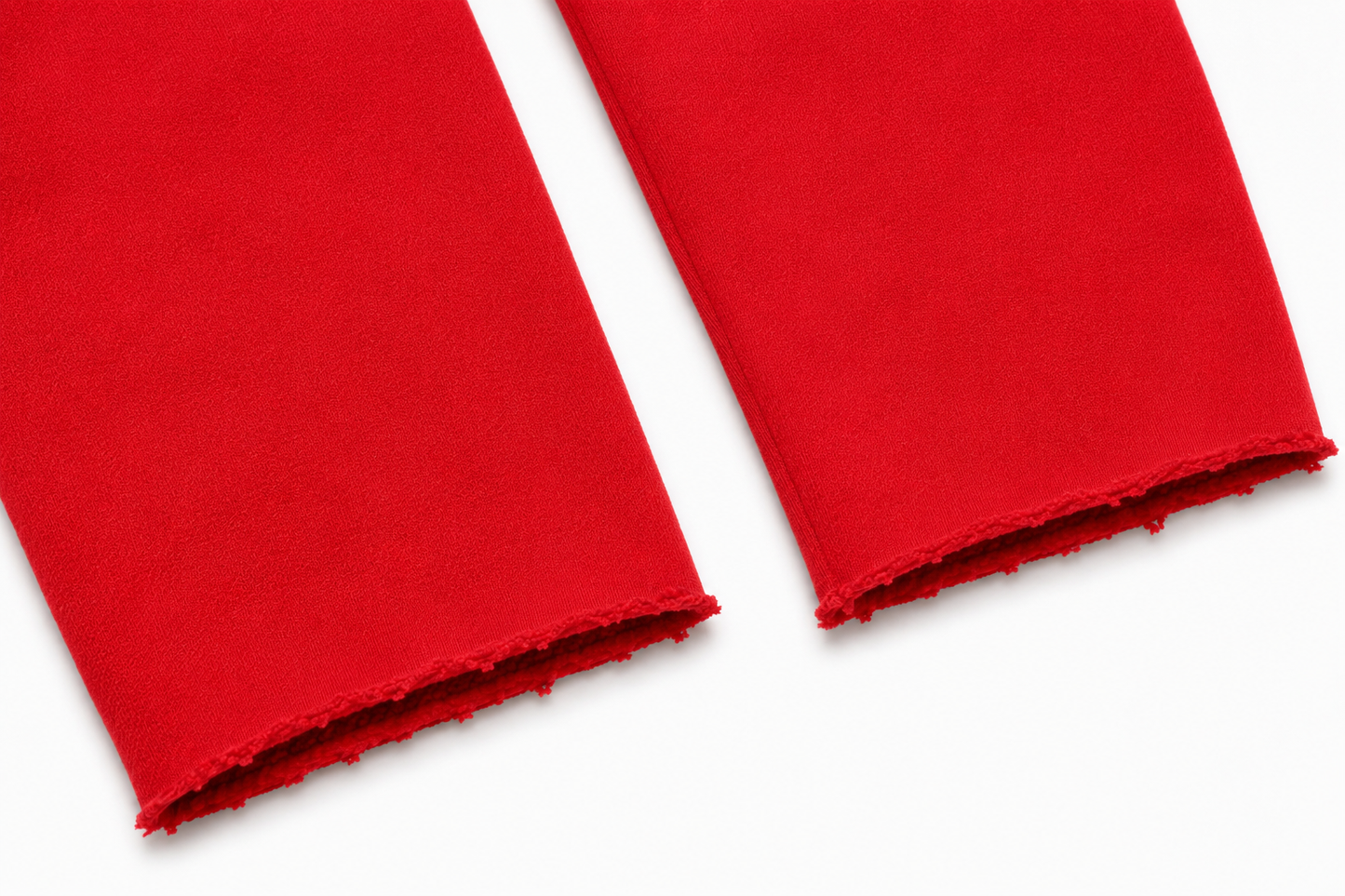 Faith Raw Edge Hoodie - Red