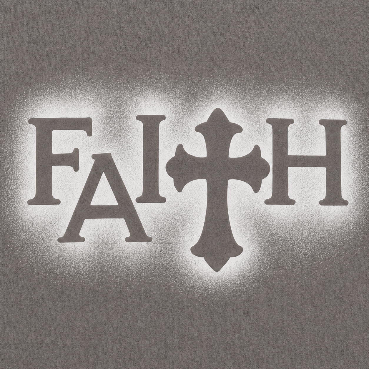 Faith Raw Edge Hoodie - Slate