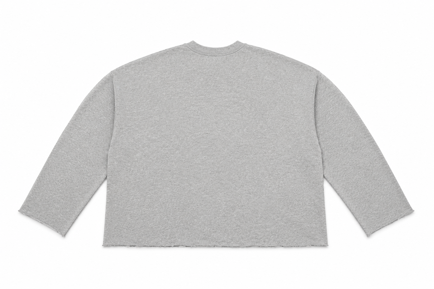 FAITH Cross Graphic Crewneck- Heather Grey